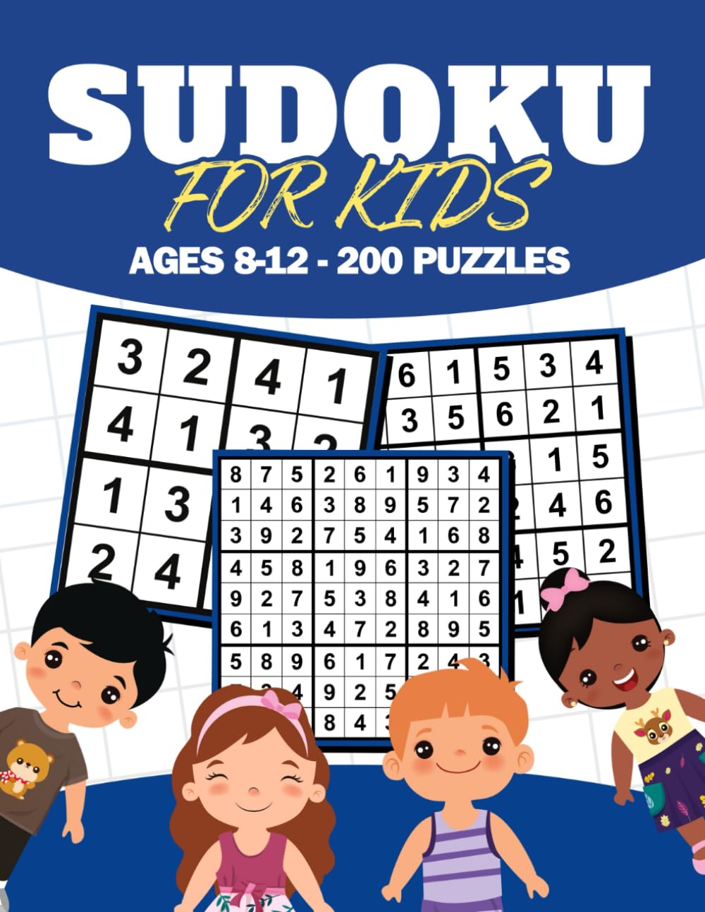ler totalmente Sudoku For Kids Ages 8 - 12: 200 Puzzles Levels: Easy, Medium, Hard | Great Travel Activity for Children