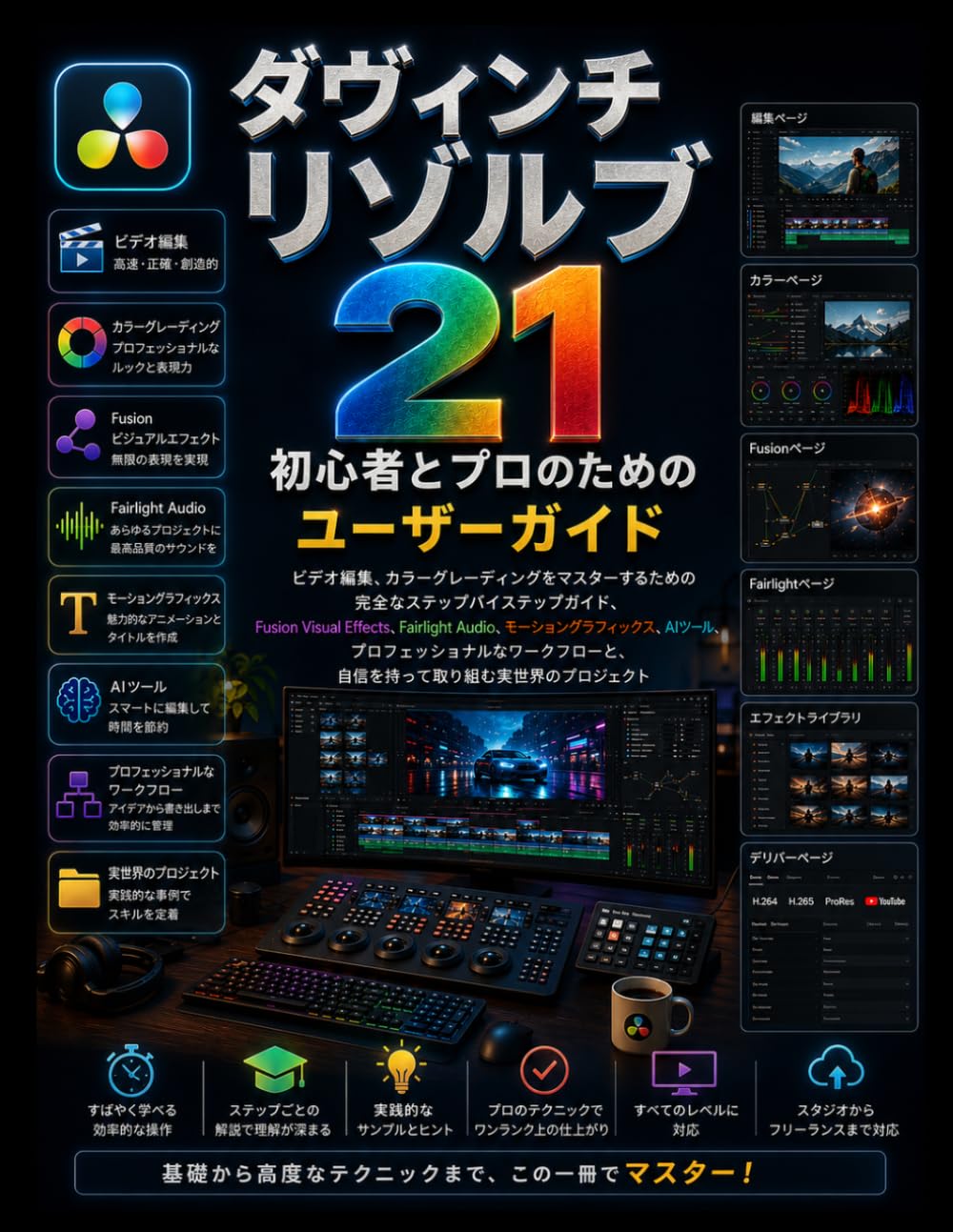 ダヴィンチ リゾルブ 21 初心者とプロのためのユーザーガイド (Japanese Edition) baixar o livro de graça