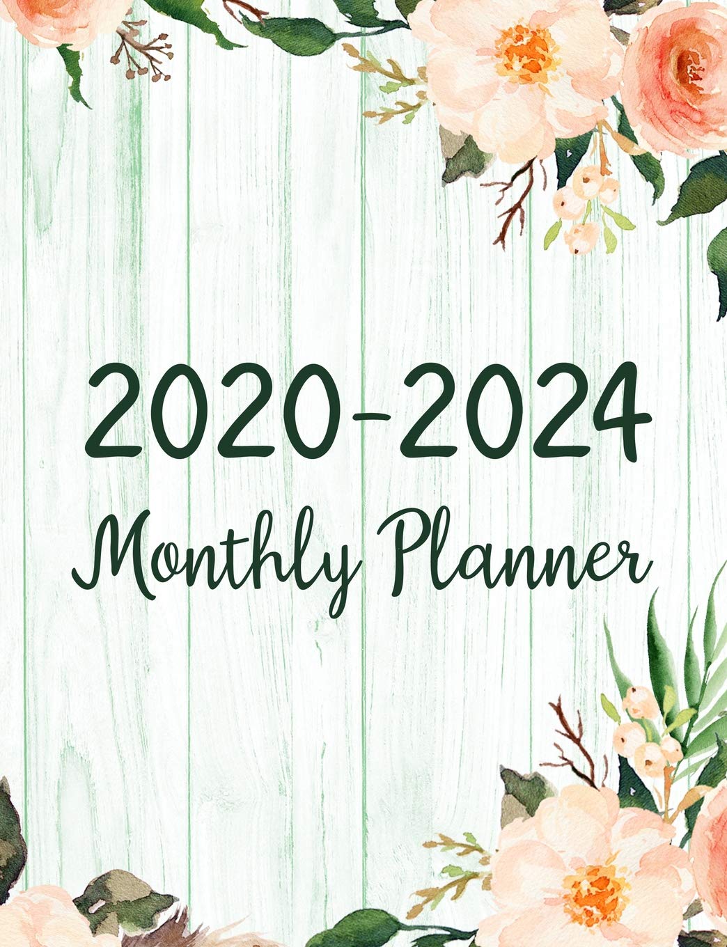 ler totalmente 2020-2024 Monthly Planner: Five Years Monthly Planner (60 Months Calendar) For To Do List Journal Notebook Academic Schedule Agenda Logbook Or Student... Business Appointment W/ Holidays Wood Floral