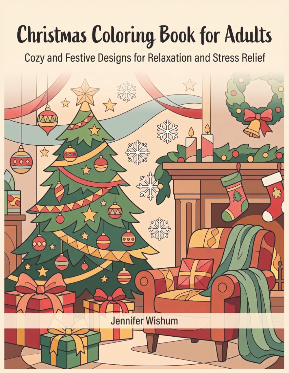 Christmas Coloring Book for Adults: Cozy and Festive Designs for Relaxation and Stress Relief baixar o livro de graça