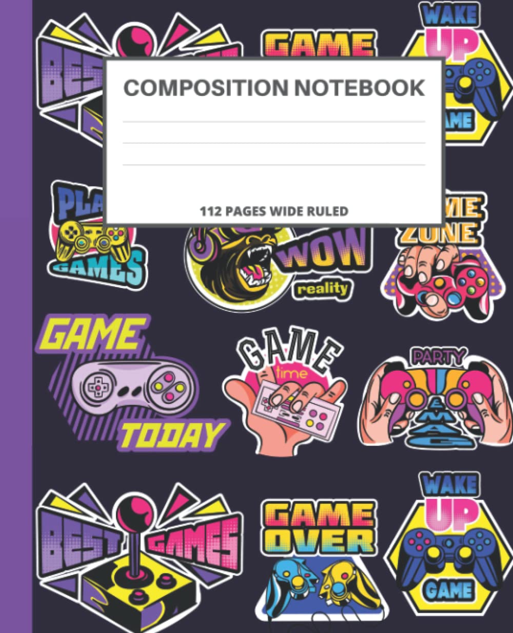 capítulo por capítulo baixar Composition Notebook - Party Time: Video Gamer Game Colorful, Wide-Ruled Lined Paper Comp Journal, 112 Pages, for Kids, Teens and Adults, Great for Home School, Bonus Gaming Slang Page