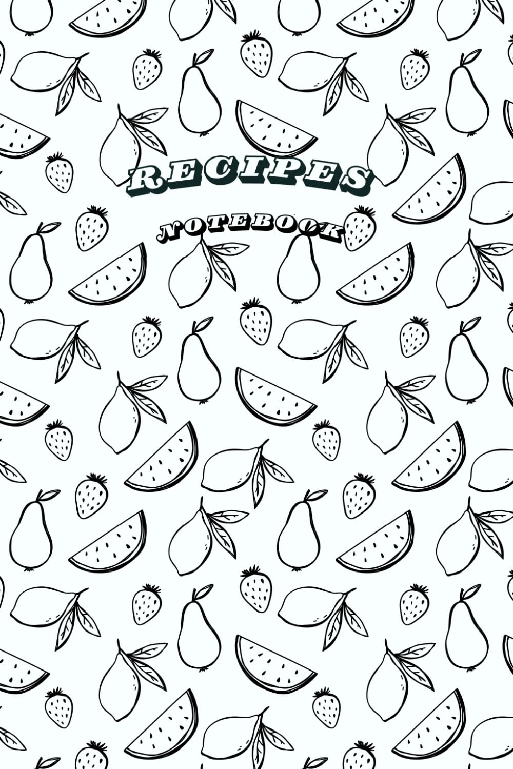 capítulo por capítulo baixar Simple Vegetable Theme Doodled Recipes Notebook: 6 x 9 inches with 104 pages