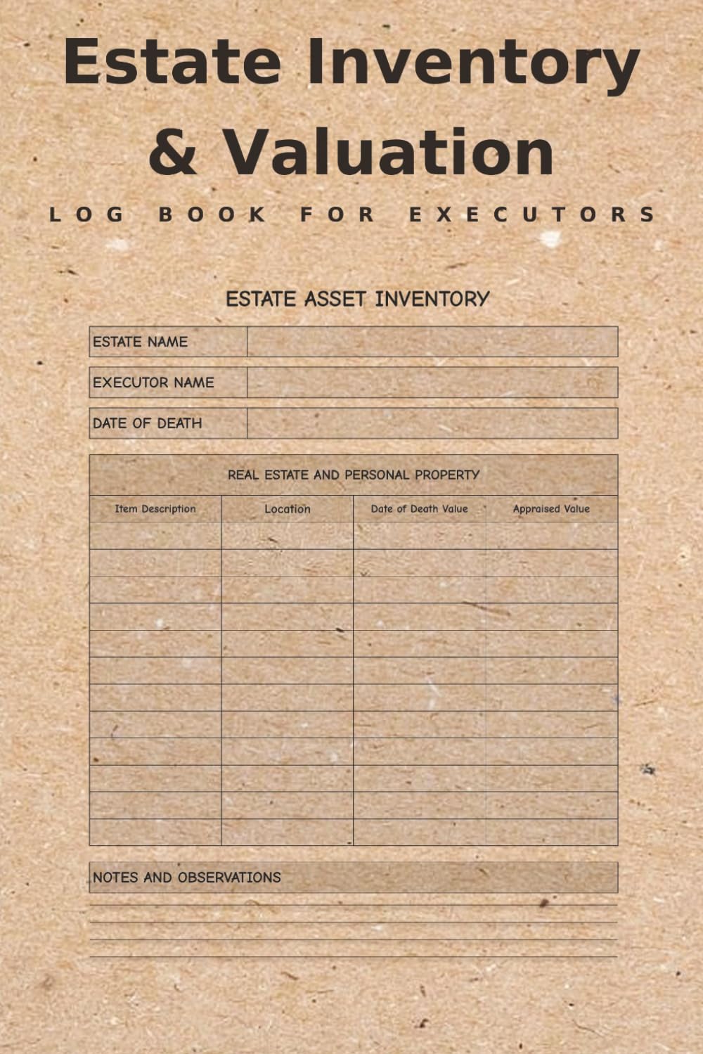 capítulo por capítulo baixar Estate Inventory & Valuation Log Book for Executors: Track Assets, Document Value & Simplify Probate Administration