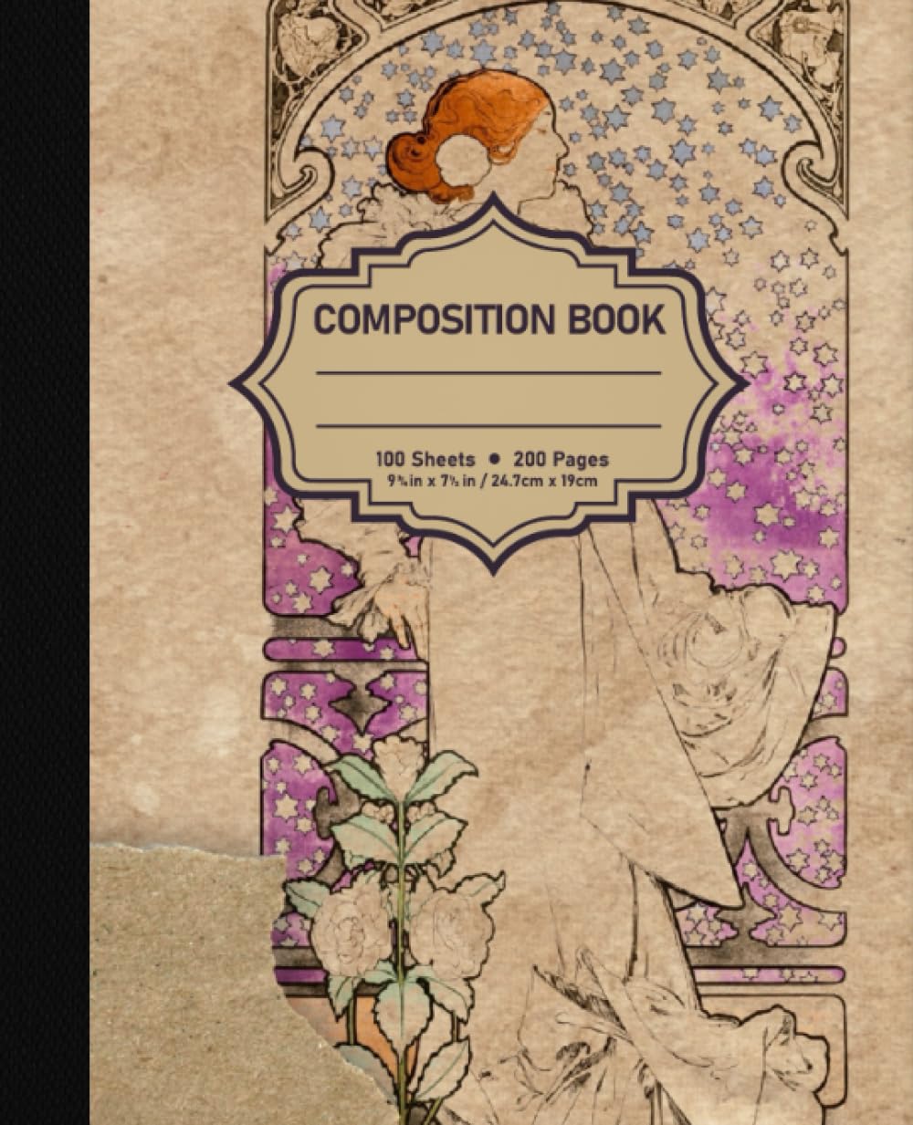 Composition Notebook College Ruled: Vintage Junk Journal Illustration |Vintage Ephemera Old Paper Aesthetic Journal For School, College, Office, Work baixar livro de graça