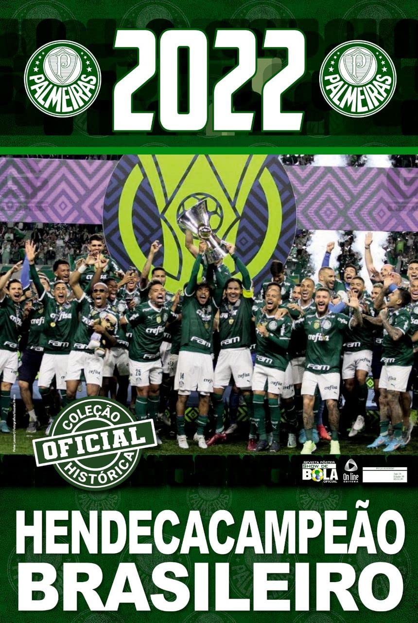 ler totalmente Coleção Oficial Histórica Palmeiras Edição 30 - Pôster Hendecacampeão Brasileiro 2022