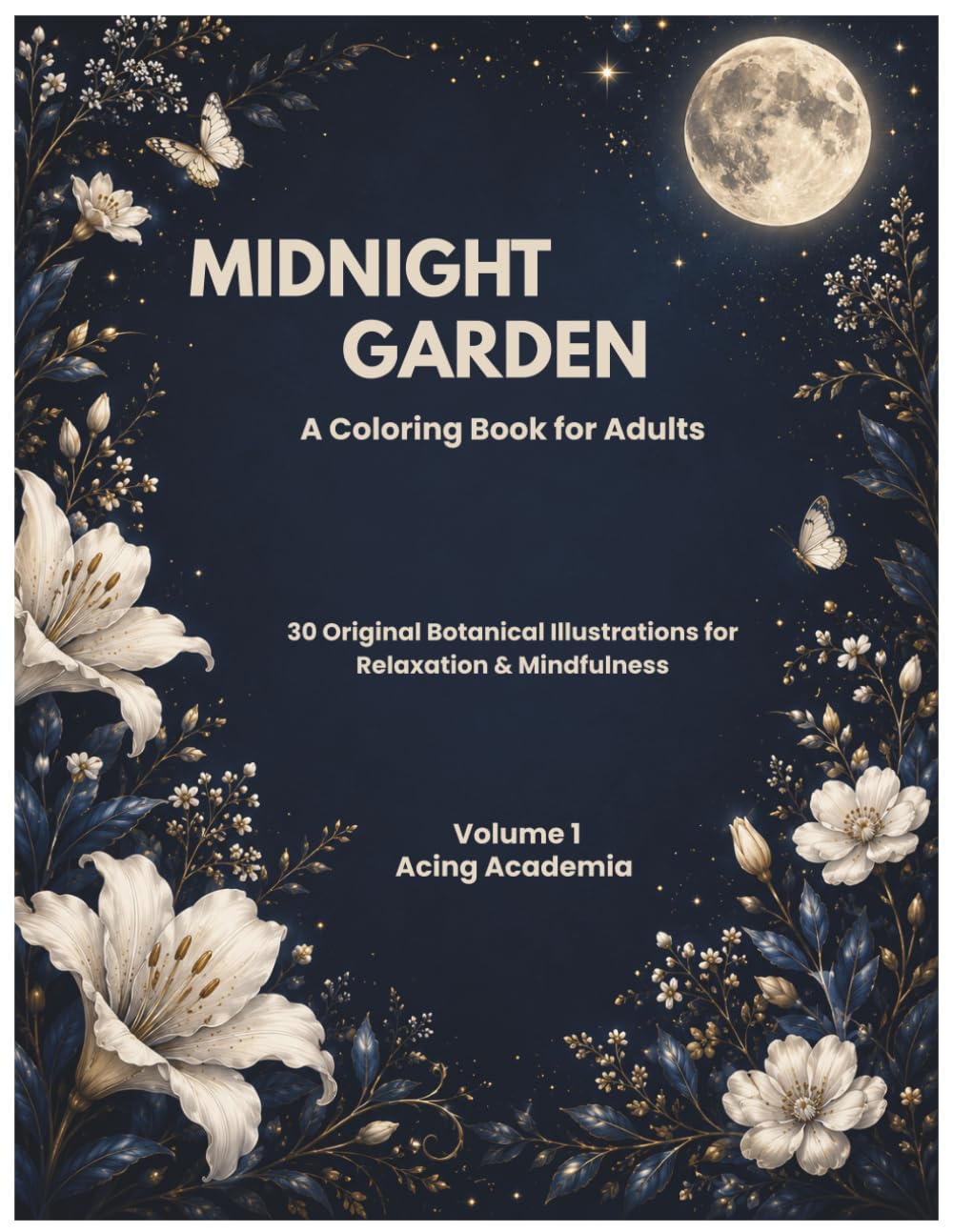capítulo por capítulo baixar Midnight Garden: 31 Original Botanical Coloring Pages for Adults & Teens (Midnight Garden Coloring Book Series)