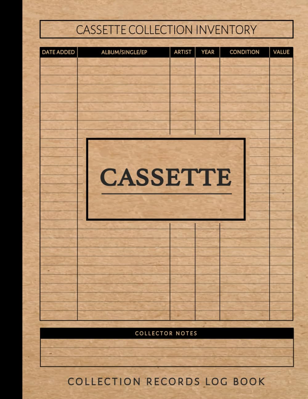 Cassette Tape Collection Log Book: Music Collector Journal. Note & Capture Every Classic. Ideal for Collectors, DJ's, Musicians, and Fans baixar o livro de graça