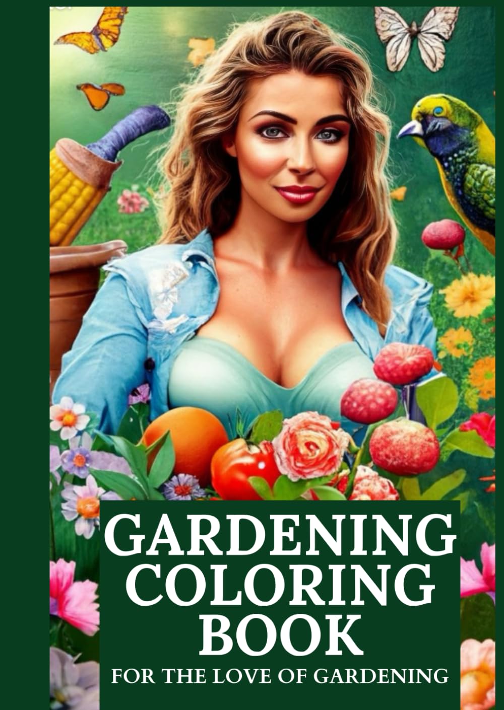 GARDENING COLORING BOOK;FOR THE LOVE OF GARDENING: 80+ coloring pages for garden lovers to express their inner Bloom. baixar o livro de graça