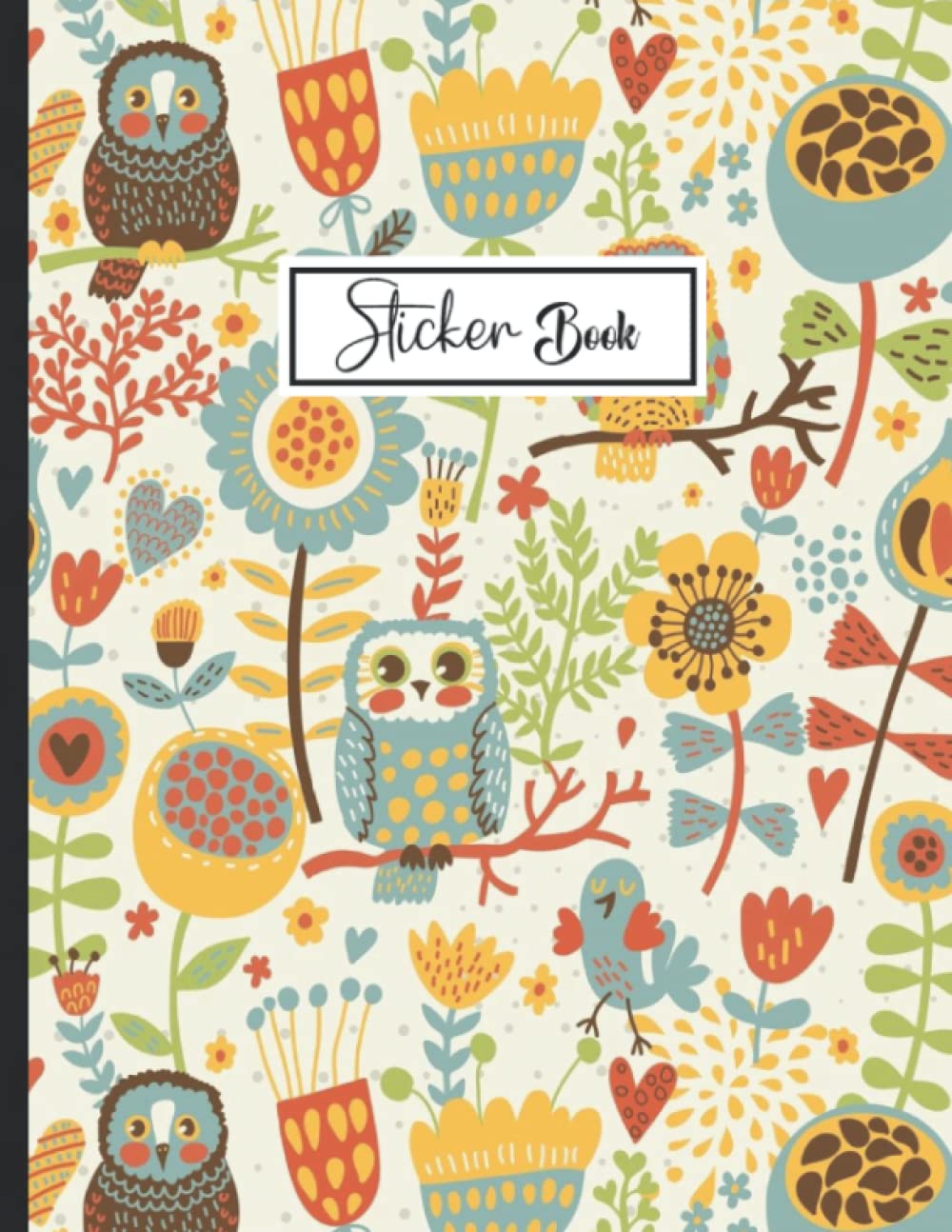 Sticker Book: Sticker Collection Book for Kids, Palm Tree Pattern Theme Blank Sticker Album | Size 8.5 x 11| 100 Pages.