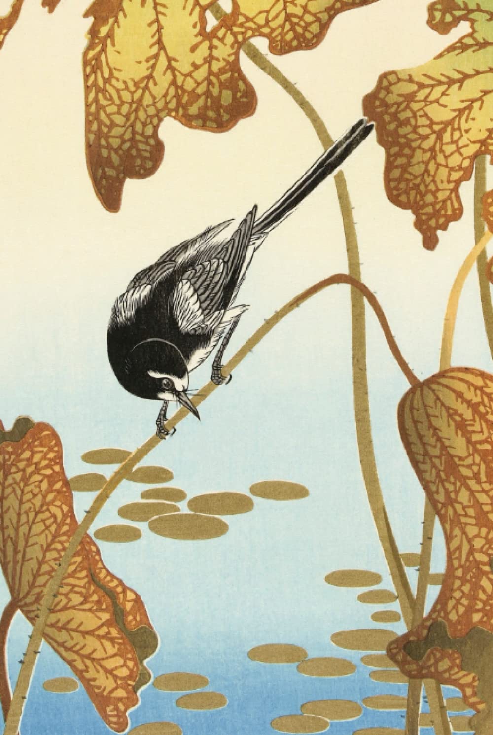 capítulo por capítulo baixar Ohara Koson Japanese wagtail on lotus plant (1925-1936), 120 Pages, 6” x 9” Lined Paper Journal/Diary/Notebook, Hardcover: Ideal for journaling,... for Art Lovers, Adults, College Students