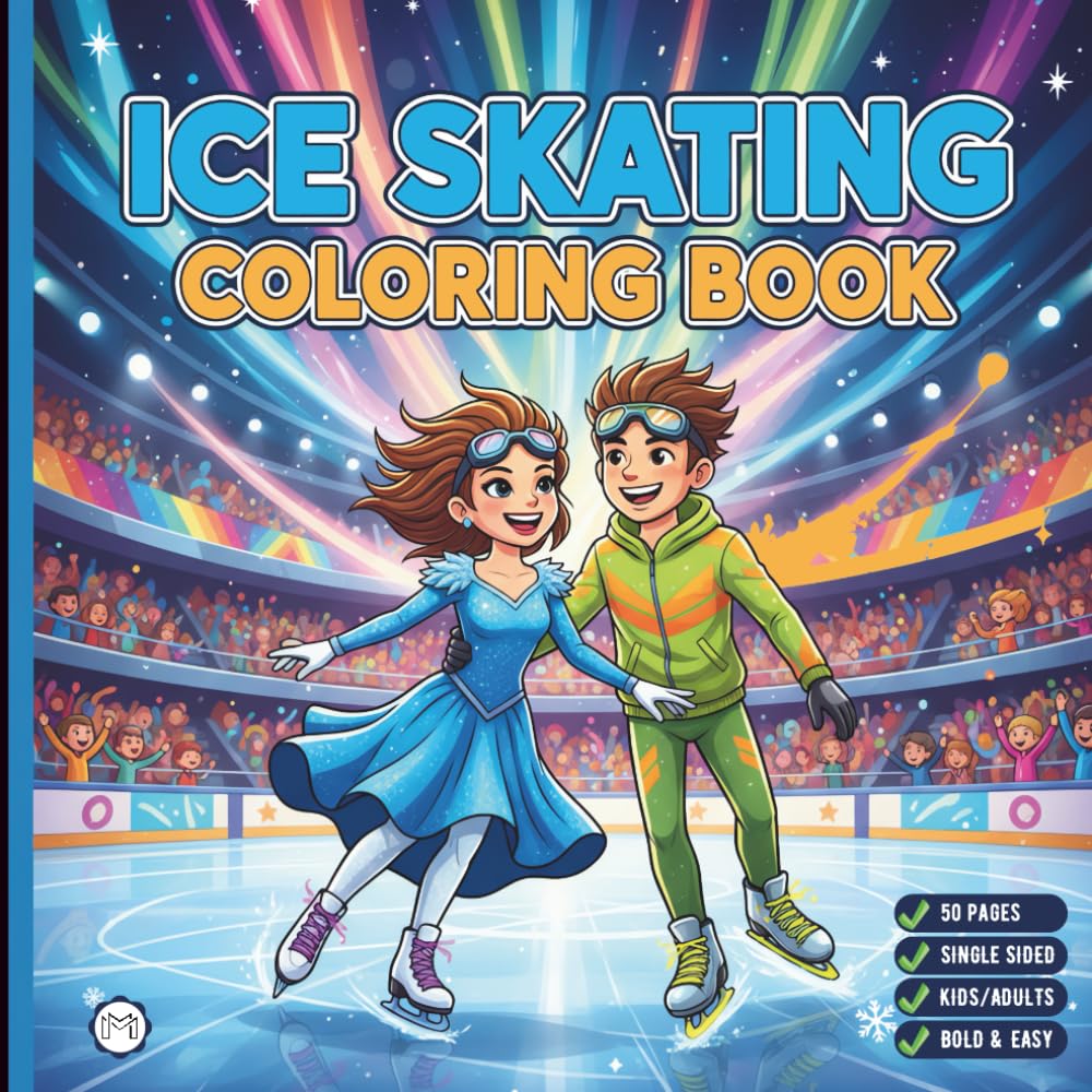 ler totalmente Cool Ice Skating Coloring Book for Adults Kids Boys Girls Teens Children: Figure Skating Coloring Book Christmas Gift Cozy Winter Sports Ice Skating... Activity Sheets for Ice Hockey Lovers