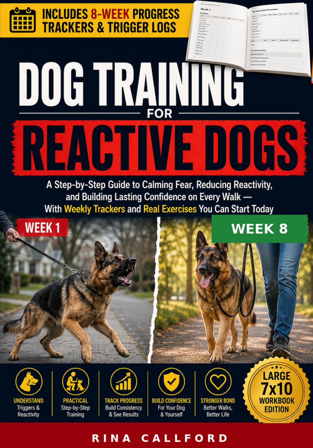 capítulo por capítulo baixar Dog Training for Reactive Dogs: A Step-by-Step Guide to Calming Fear, Reducing Reactivity, and Building Lasting Confidence on Every Walk — With Weekly Trackers and Real Exercises You Can Start Today