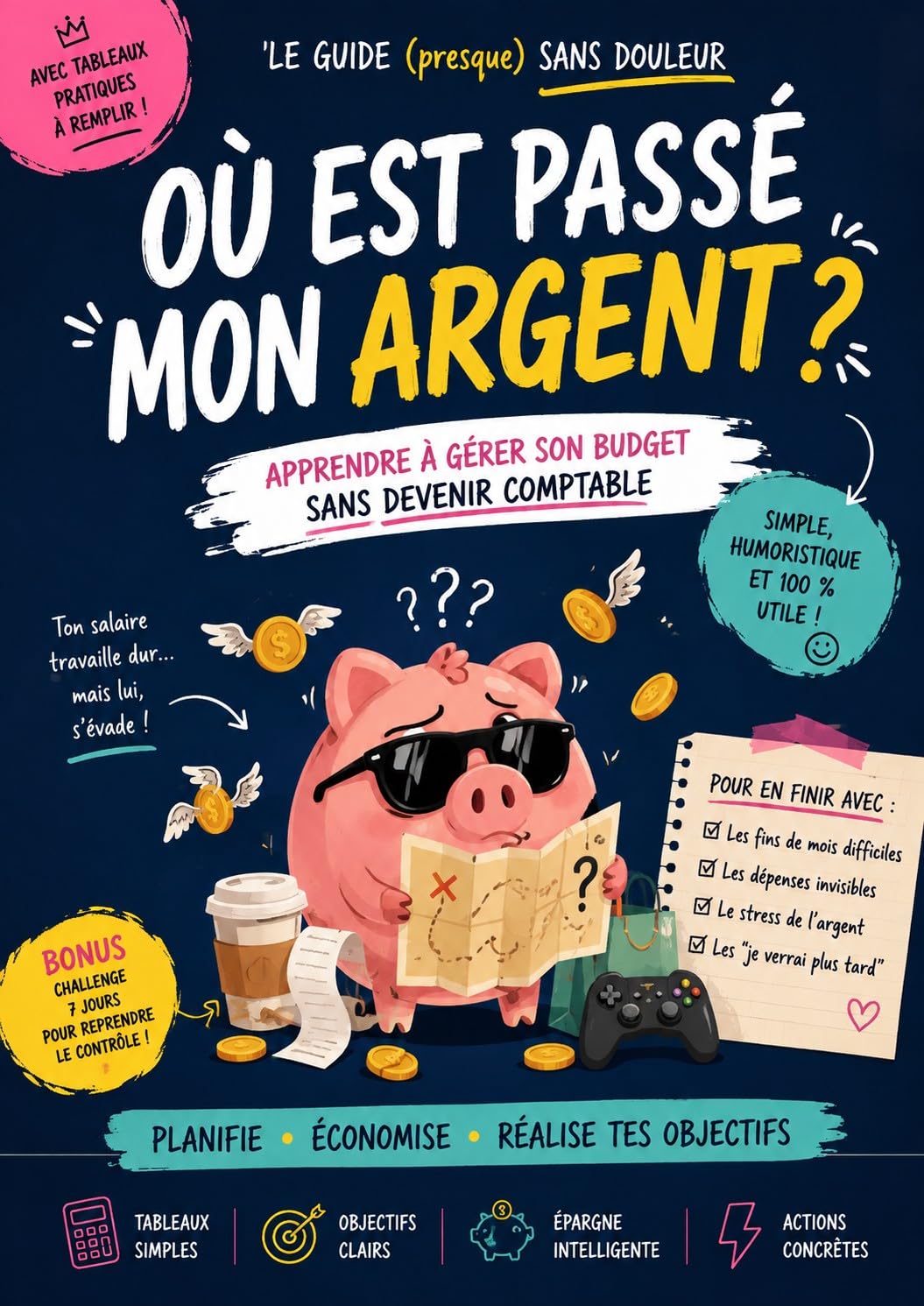 Où est passé mon argent?: Guide simple et humoristique pour gérer son budget, économiser et reprendre le contrôle de son argent (French Edition) baixar livro de graça