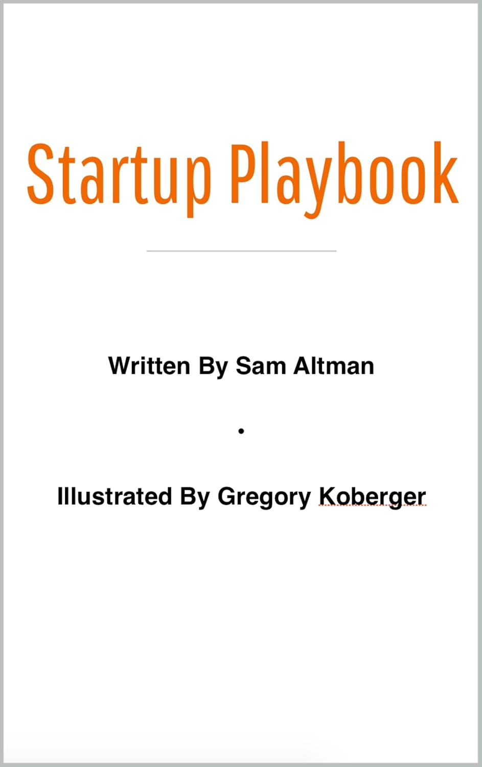 ler totalmente Startup Playbook (English Edition)
