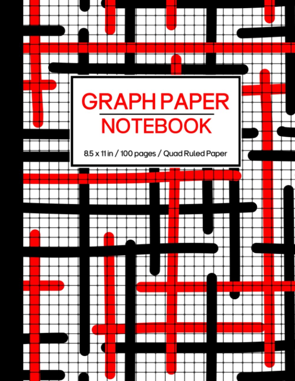 Graph Paper Notebook, 5 Squares per Inch: Quad Ruled 5x5 Composition Journal | 8.5"x11", 100 Pages | Grid Paper Note Book for Math and Science