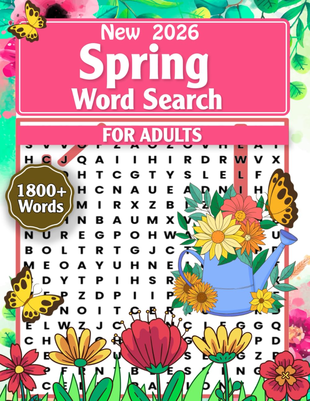capítulo por capítulo baixar New 2026 Spring Word Search For Adults: Large Print 88 Seasonal-Themed Word Search Puzzles for Adults & Seniors, Spring Activity Book With Solutions.