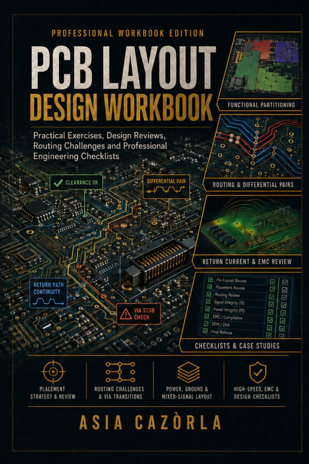 PCB Layout Design Workbook: Practical Exercises, Design Reviews, Routing Challenges and Professional Engineering Checklists (PCB Engineering Mastery Series)