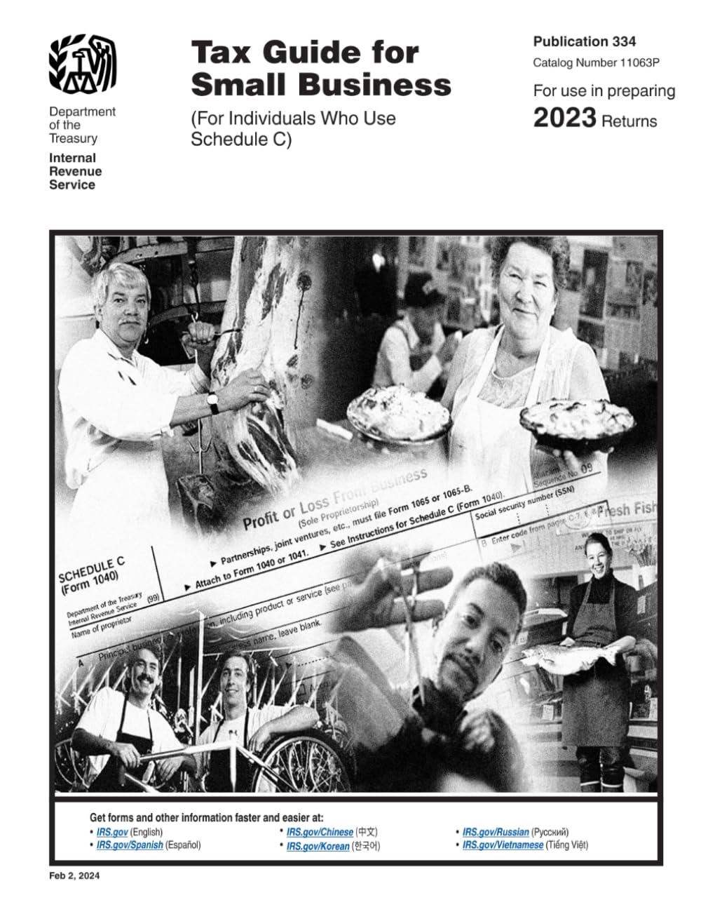 Tax Guide (2023) for Small Business (For Individuals Who Use Schedule C) Publication 334 baixar o livro de graça