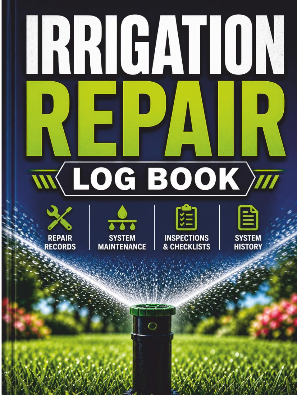 IRRIGATION REPAIR LOG BOOK: Service & Maintenance Record for Sprinkler and Irrigation Systems | Technician Field Log | Job Tracking, Inspection, Repairs & Cost Records baixar livro de graça