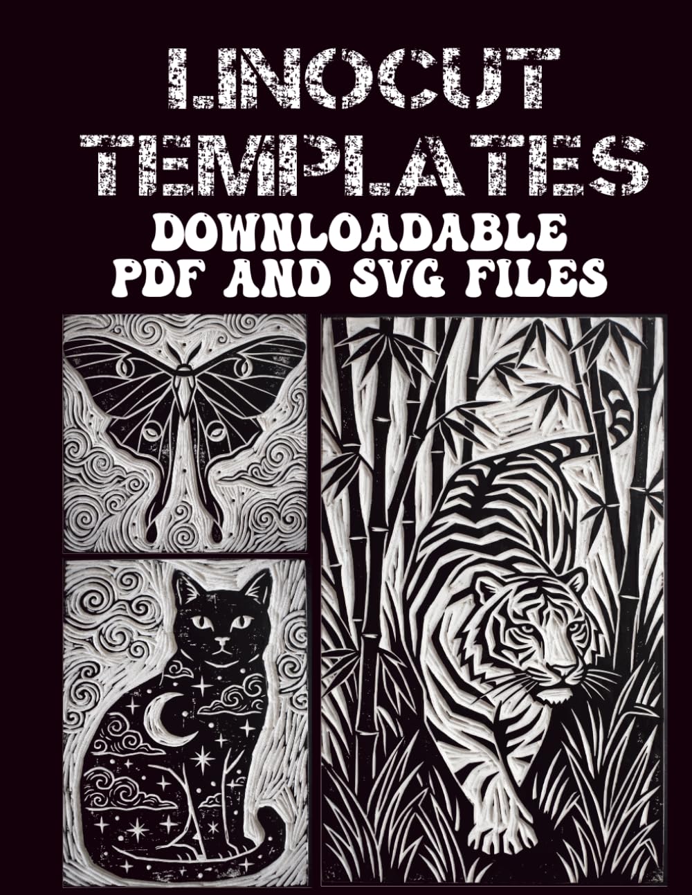 capítulo por capítulo baixar Linocut Templates: Over 200 Expressive Designs to Print, Stamp, and Trace - Downloadable PDF & SVG Files Included