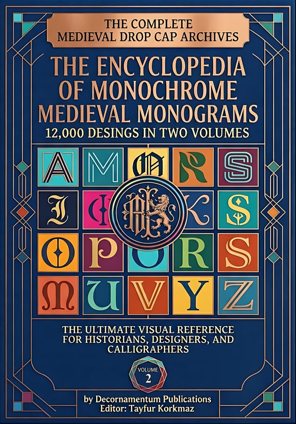 capítulo por capítulo baixar The Complete Medieval Drop Cap Archives: The Encyclopedia of Monochrome Medieval Monograms-12.000 Desings in Two Volumes-The Ultimate Visual... Collection for Art, Craft, and Decoration)