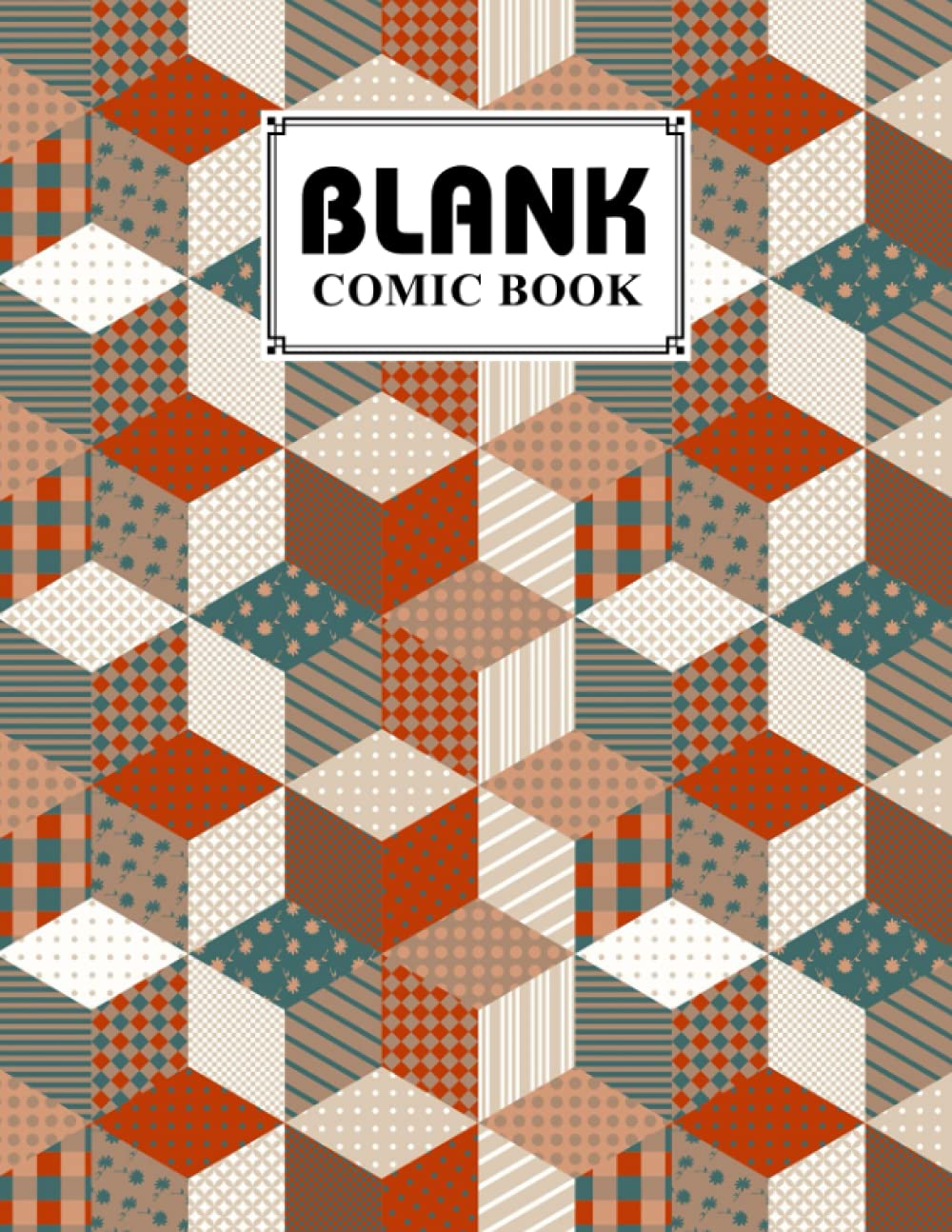 ler totalmente Blank Comic Book: Rhombus Cover Blank Comic Book, Create Your Own Story, Journal, Notebook, Sketchbook for Kids and Adults, 120 Pages - Size 8.5" x 11" Notebook by Bernard John