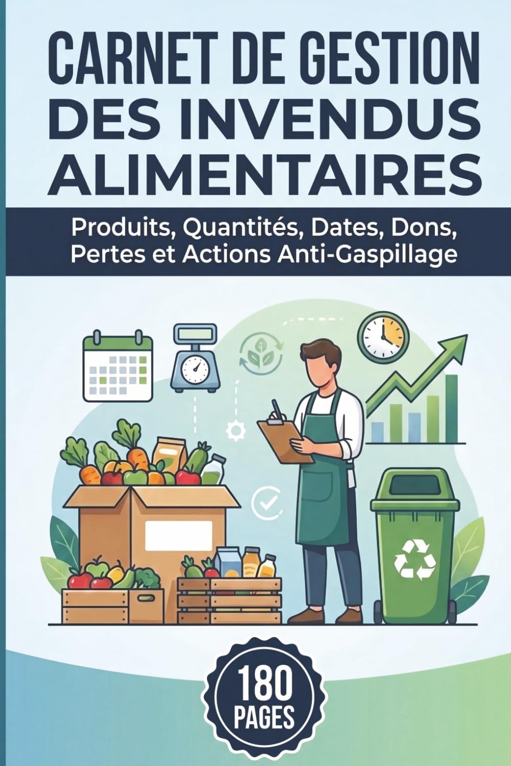 ler totalmente Carnet de Gestion des Invendus Alimentaires: Produits, Quantités, Dates, Dons, Pertes et Actions Anti-Gaspillage (French Edition)