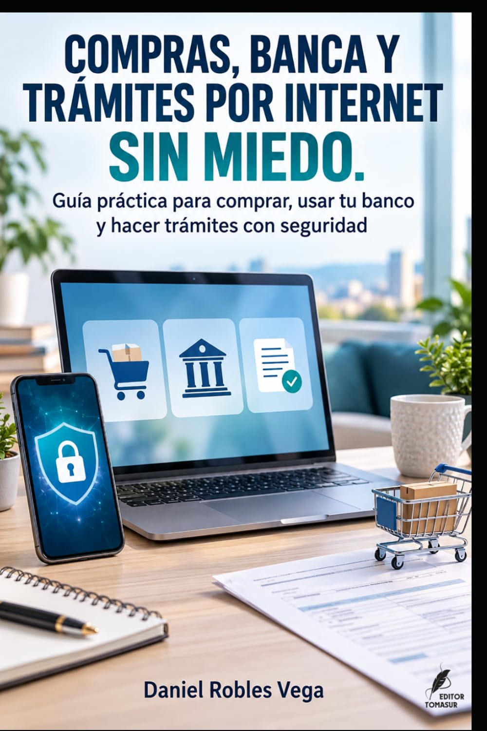 COMPRAS, BANCA Y TRÁMITES POR INTERNET SIN MIEDO: Guía práctica para comprar, usar tu banco y hacer trámites con seguridad (Colección Tecnología Fácil y Segura) (Spanish Edition) baixar o livro de graça