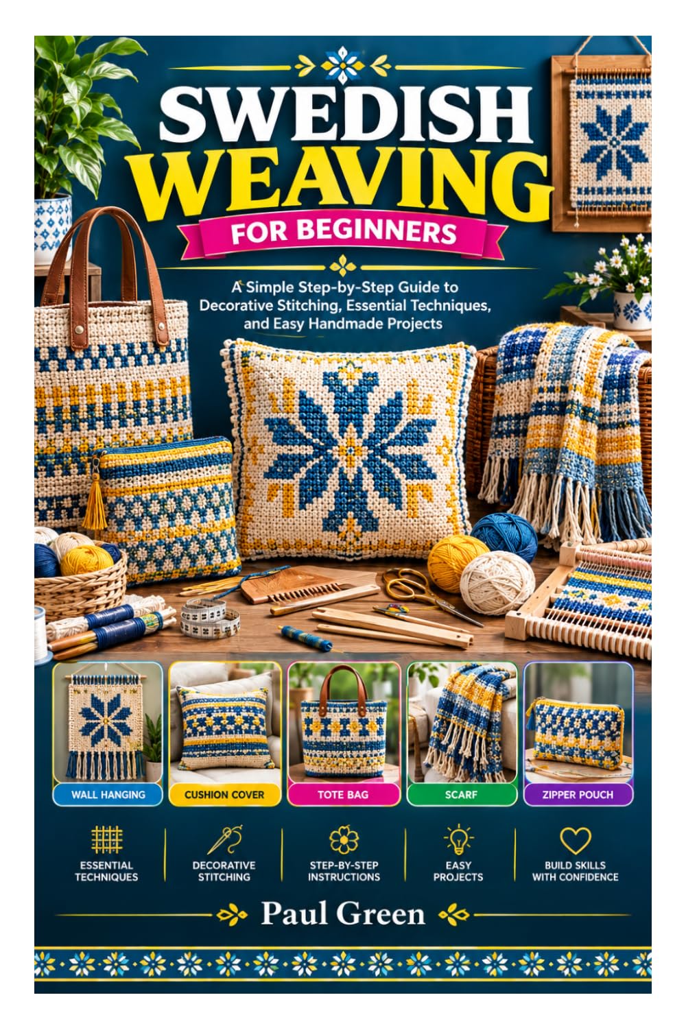 SWEDISH WEAVING FOR BEGINNERS: A Simple Step-by-Step Guide to Decorative Stitching, Essential Techniques, and Easy Handmade Projects baixar o livro de graça