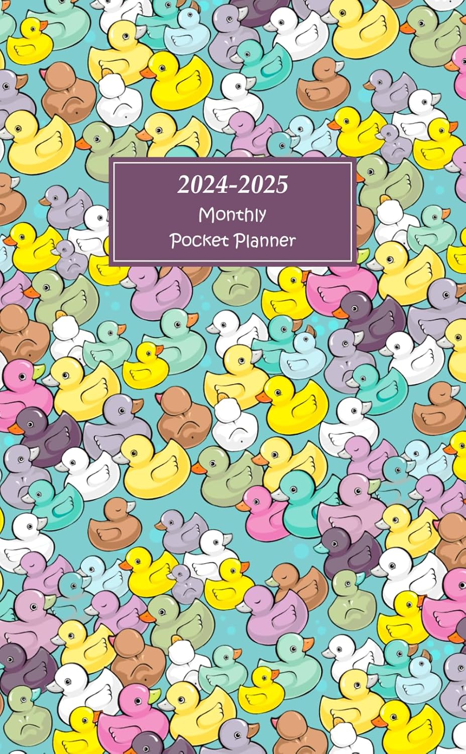 2024-2025 Monthly Pocket Planner: Small Size 24 Months Calendar for Purse from January 2024 to December 2025 with Federal Holidays. Animal, Duck Cover. baixar livro de graça