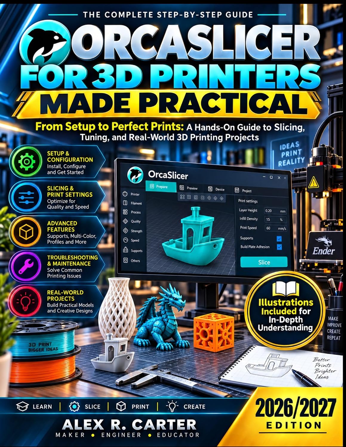 OrcaSlicer for 3D Printers Made Practical: From Setup to Perfect Prints: A Hands-On Guide to Slicing, Tuning, and Real-World 3D Printing Projects (English Edition) baixar livro de graça