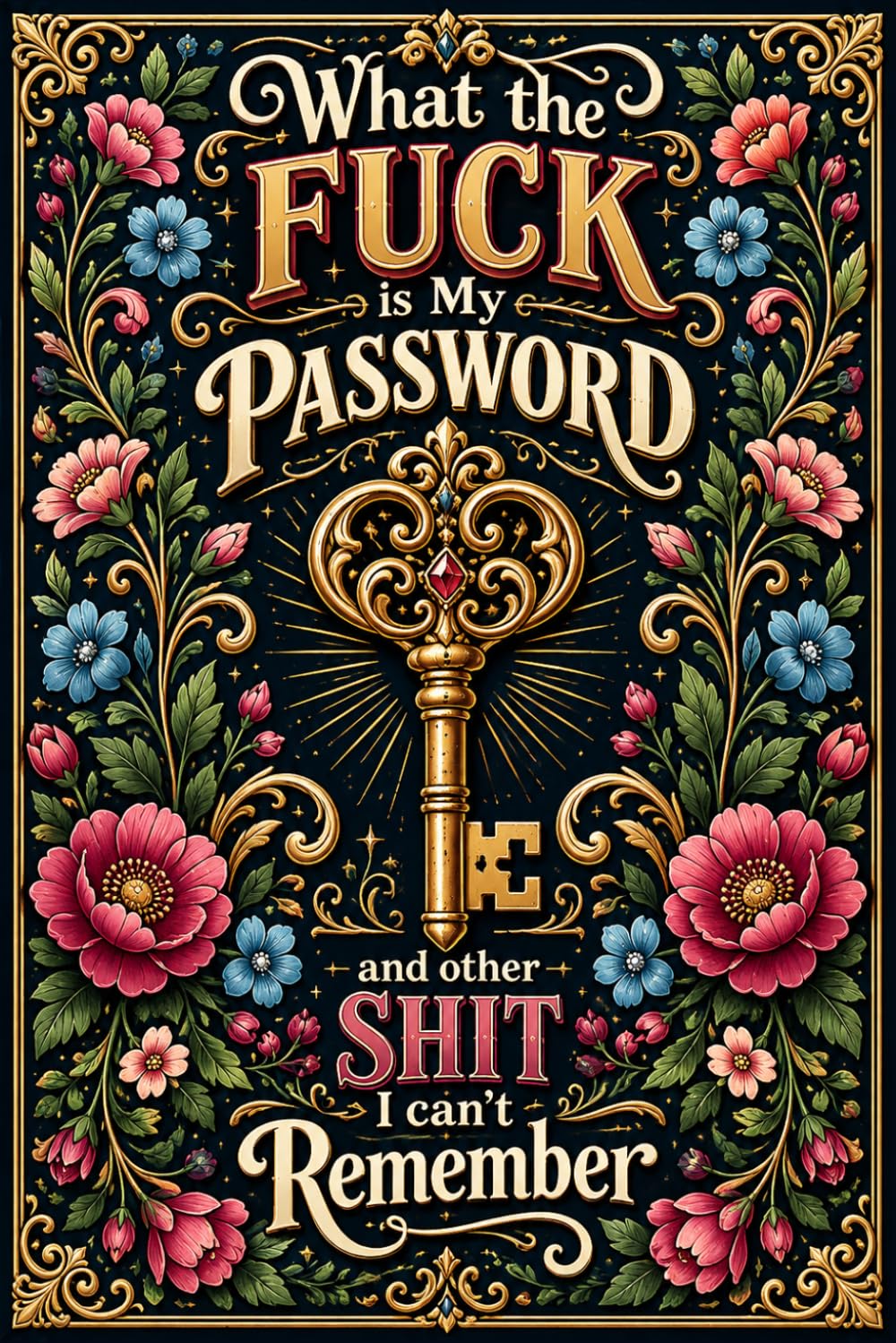 What the fuck is My Password and other Shit I can't Remember: A Handy Password Logbook for Online Accounts, Login Details, Passwords & Notes baixar livro de graça