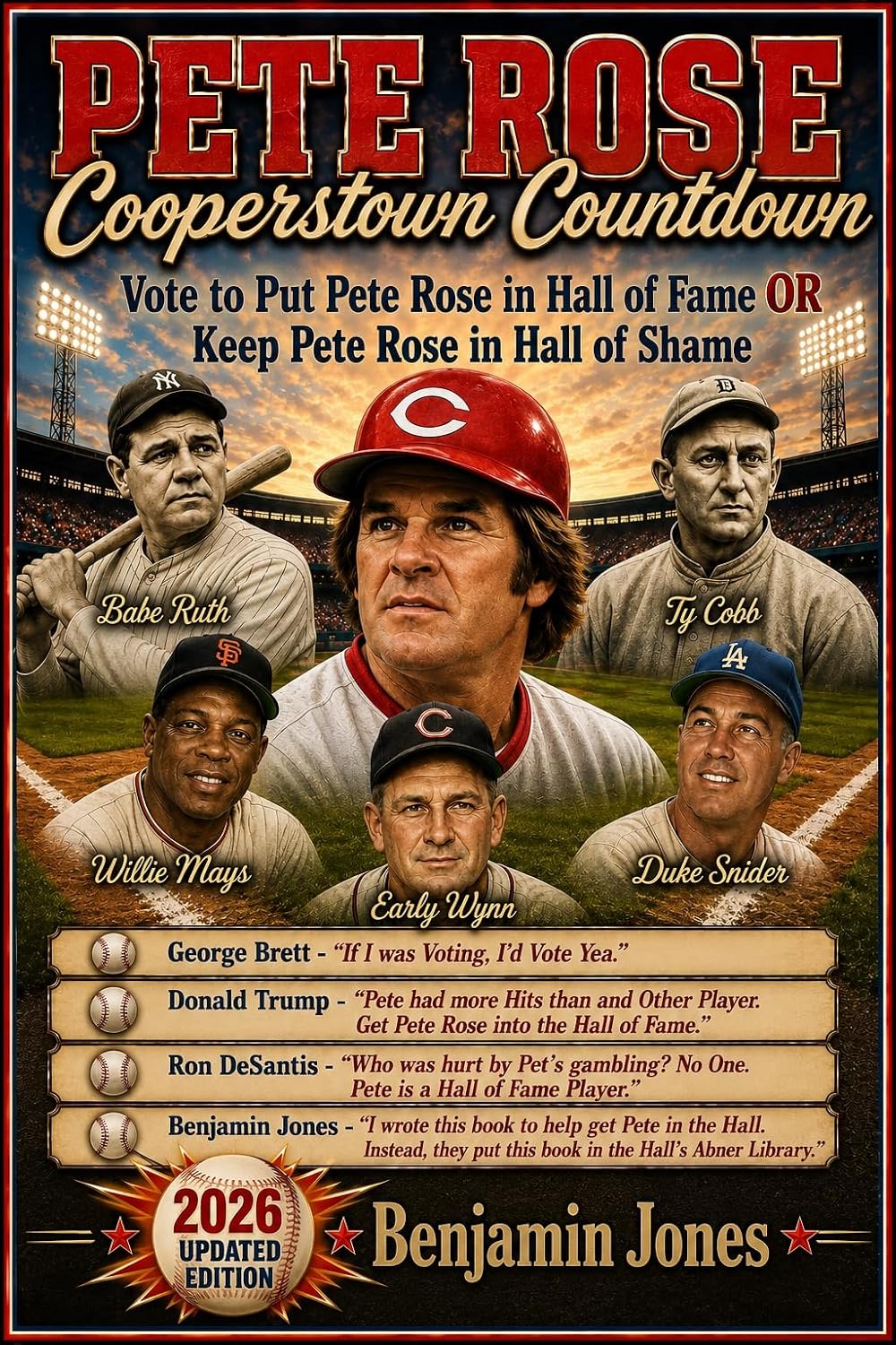 ler totalmente Pete Rose Cooperstown Countdown: Vote to Put Pete Rose in the Hall of Fame OR Keep Pete Rose in the Hall of Shame (English Edition)