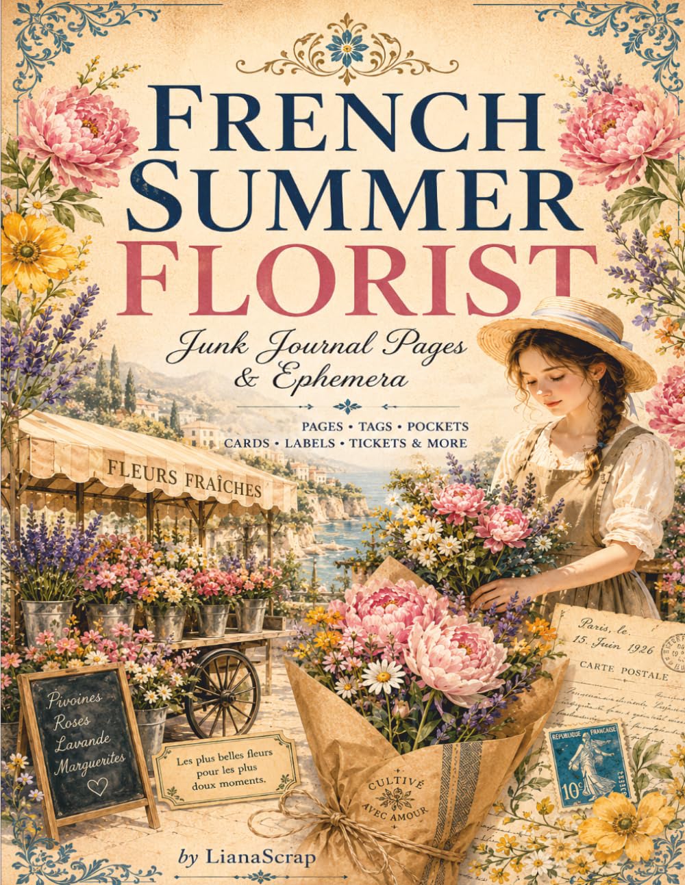 capítulo por capítulo baixar French Summer Florist: Junk Journal Pages & Ephemera