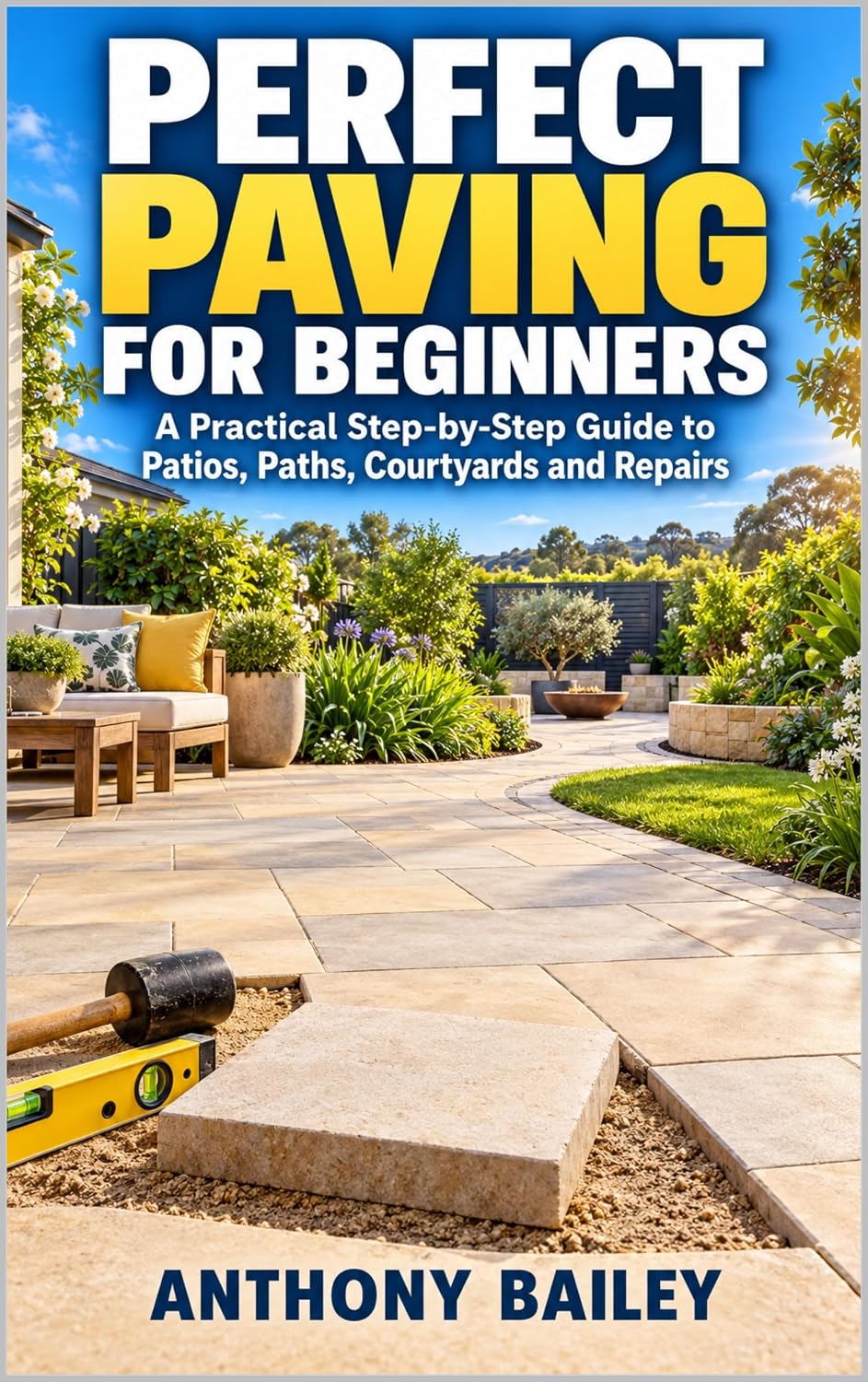 Perfect Paving for Beginners A Practical Step-by-Step Guide to Patios, Paths, Courtyards and Repairs (English Edition)