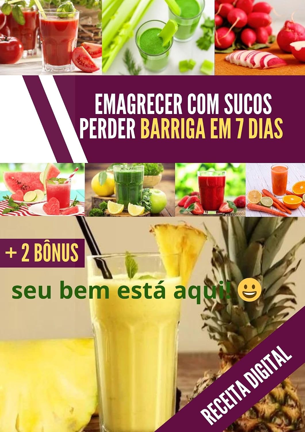 Receita para emagrecer com Sucos e perder barriga: Emagrecer com Sucos baixar livro de graça
