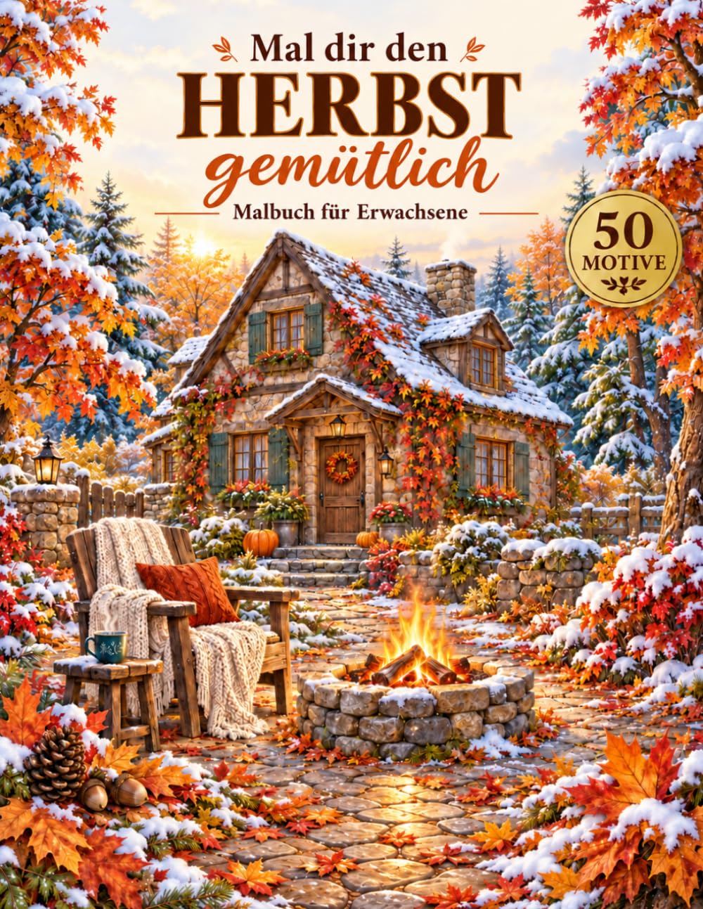 ler totalmente Mal dir den Herbst gemütlich: 50 stimmungsvolle Herbstbilder für kreative Auszeiten und entspannte Malstunden (German Edition)