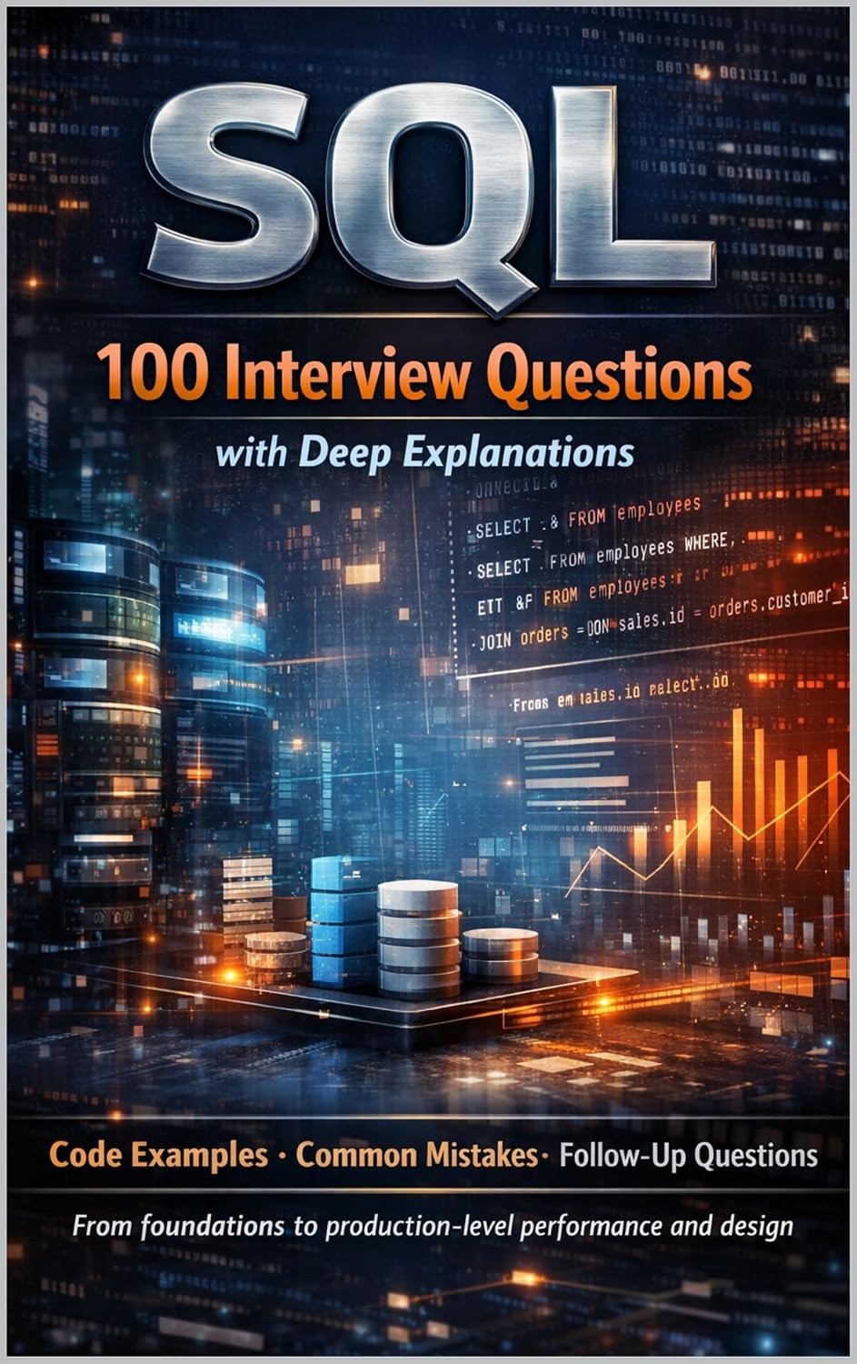 SQL 100 Interview Questions with Deep Explanations: From foundations to production-level performance and design (English Edition) baixar o livro de graça