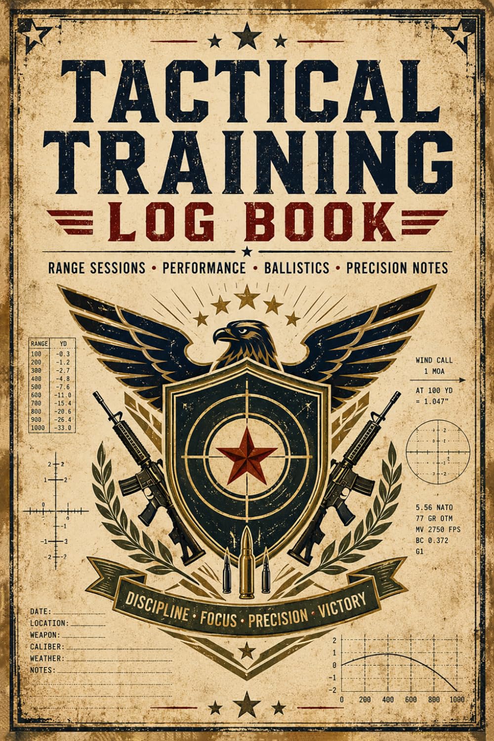 Tactical Training Log Book: Shooting Tracker for Drills, Performance, Equipment Settings & Range Data baixar o livro de graça