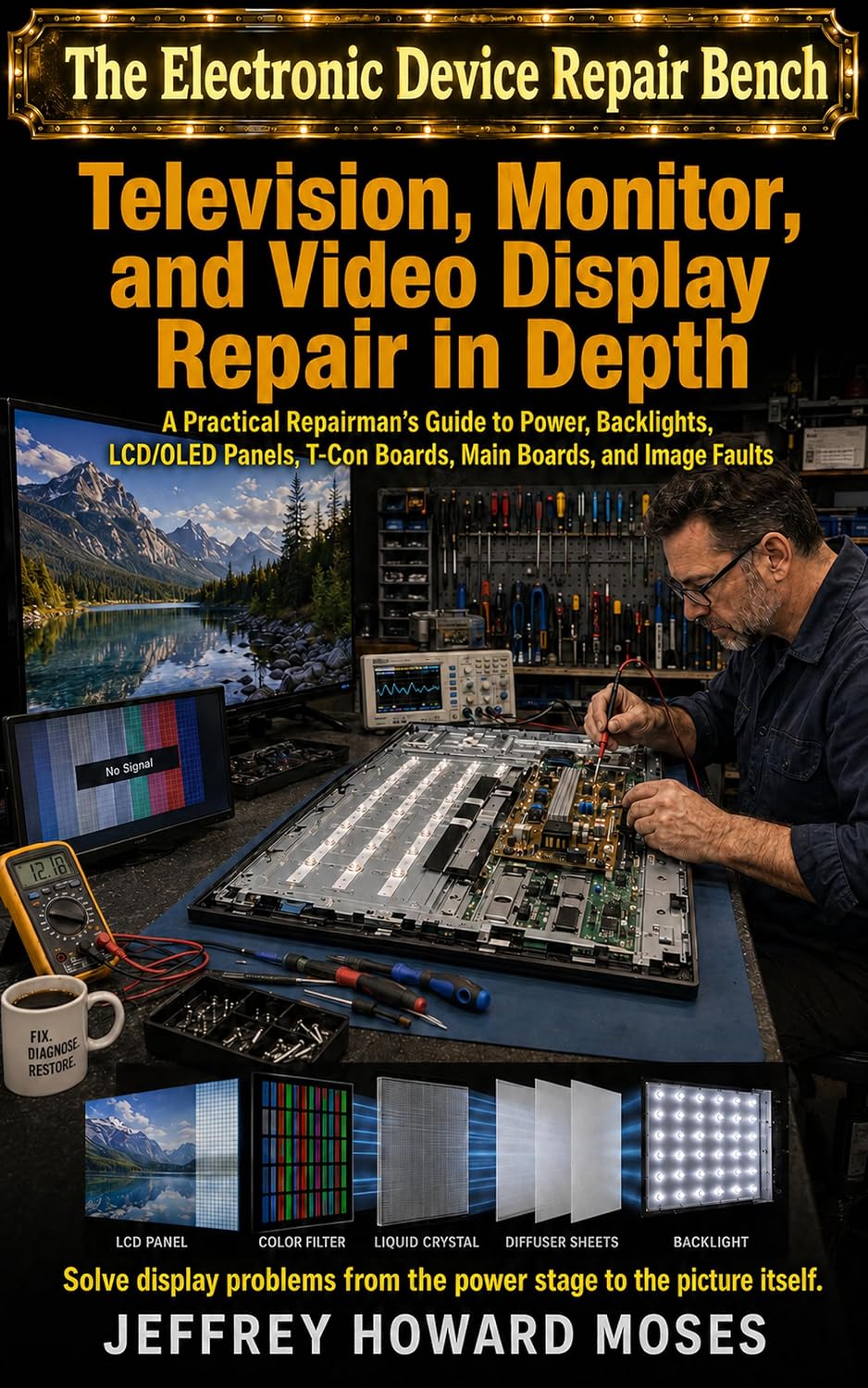 Television, Monitor, and Video Display Repair in Depth: A Practical Repairman’s Guide to Power, Backlights, LCD/OLED Panels, T-Con Boards, Main Boards,... Repair Bench Book 4) (English Edition) baixar o livro de graça