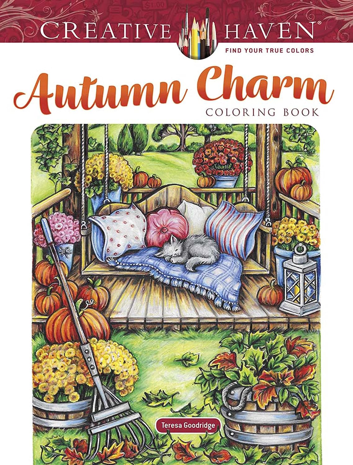 ler totalmente Creative Haven Autumn Charm Coloring Book