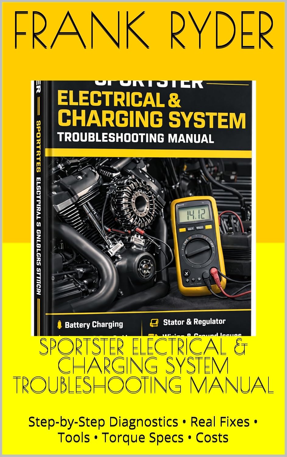 capítulo por capítulo baixar SPORTSTER ELECTRICAL & CHARGING SYSTEM TROUBLESHOOTING MANUAL: Step-by-Step Diagnostics • Real Fixes • Tools • Torque Specs • Costs (RYDER Manual Series) (English Edition)