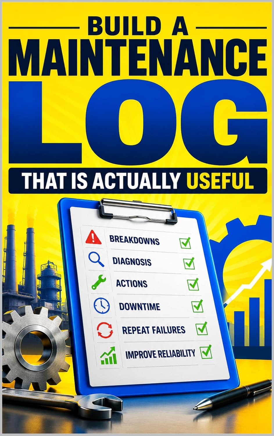 ler totalmente How to Build a Maintenance Log That Is Actually Useful: A Practical Guide to Breakdown Records, Shift Handovers, CMMS Data, Repeat Failures, Downtime, and Maintenance Reliability (English Edition)