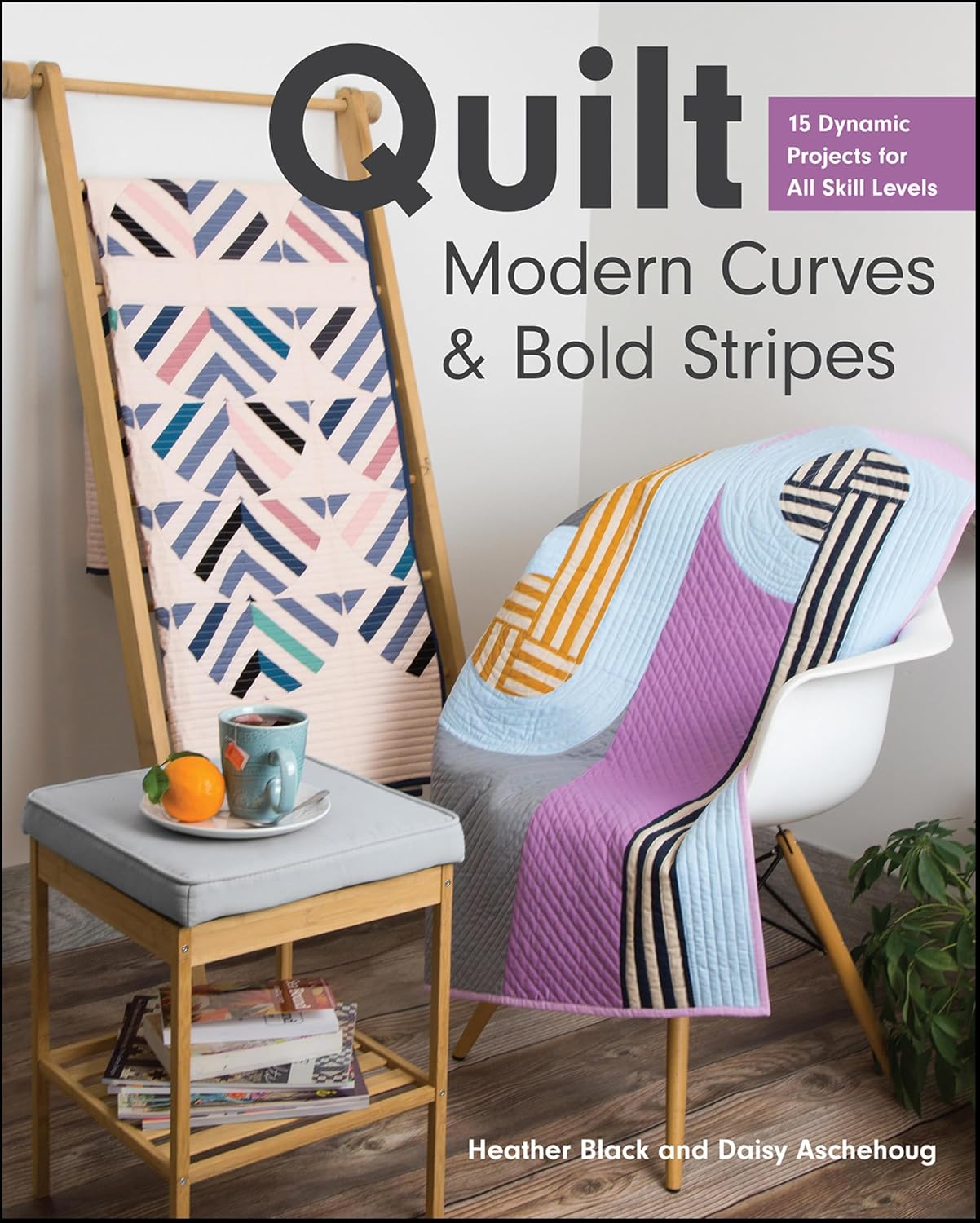 capítulo por capítulo baixar Quilt Modern Curves & Bold Stripes: 15 Dynamic Projects for All Skill Levels (English Edition)