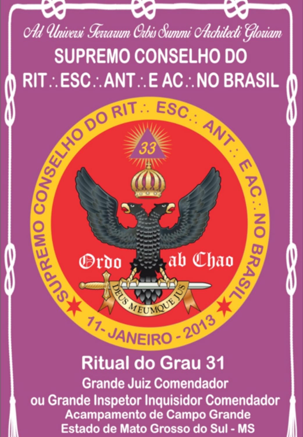 Ritual Do Grau 31 Grande Juiz Comendador Ou Grande Inspetor Inquisidor Comendador baixar o livro de graça