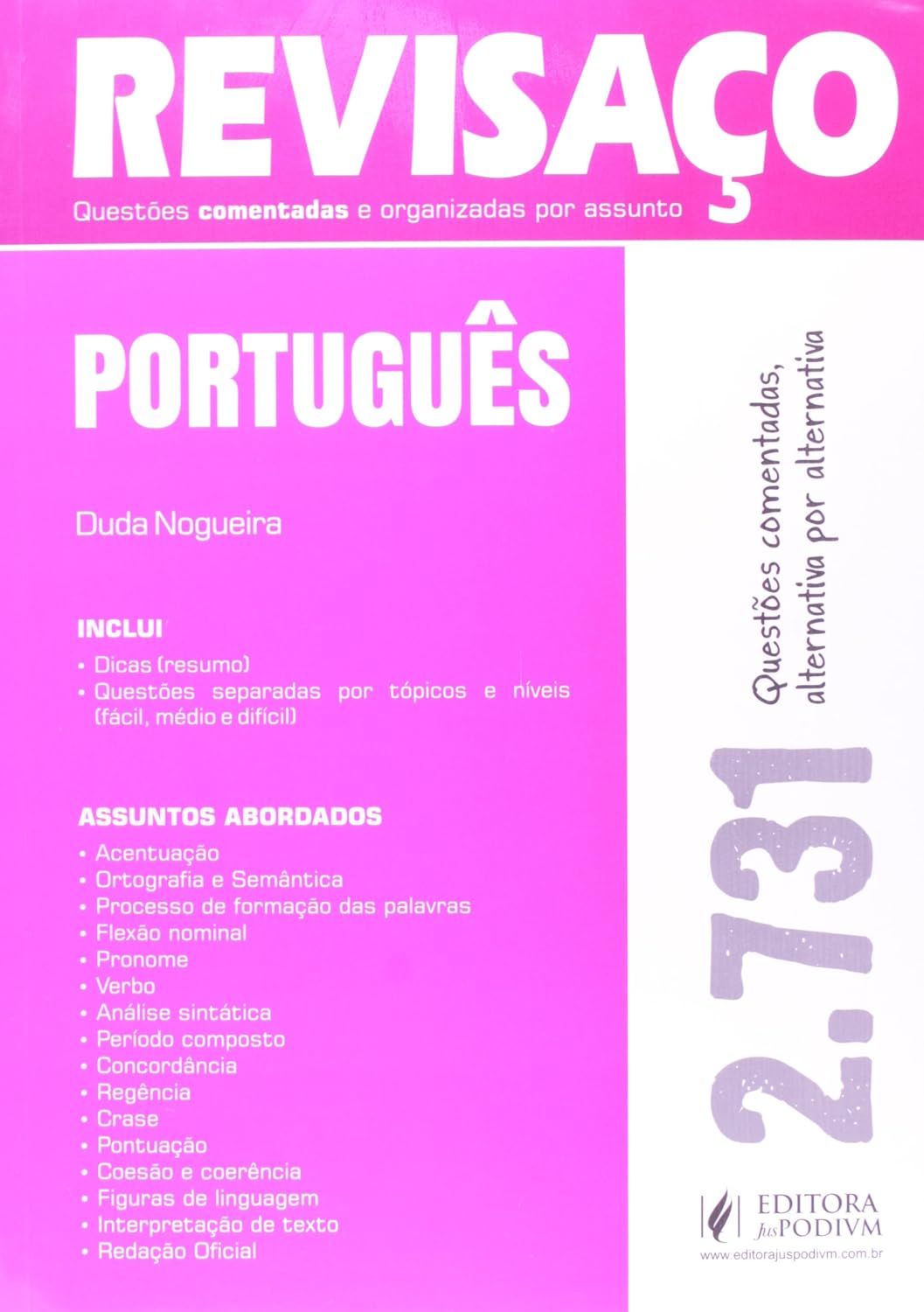 Português. 2.731 Questões Comentadas e Organizadas por Assunto - Coleção Revisaço baixar livro de graça