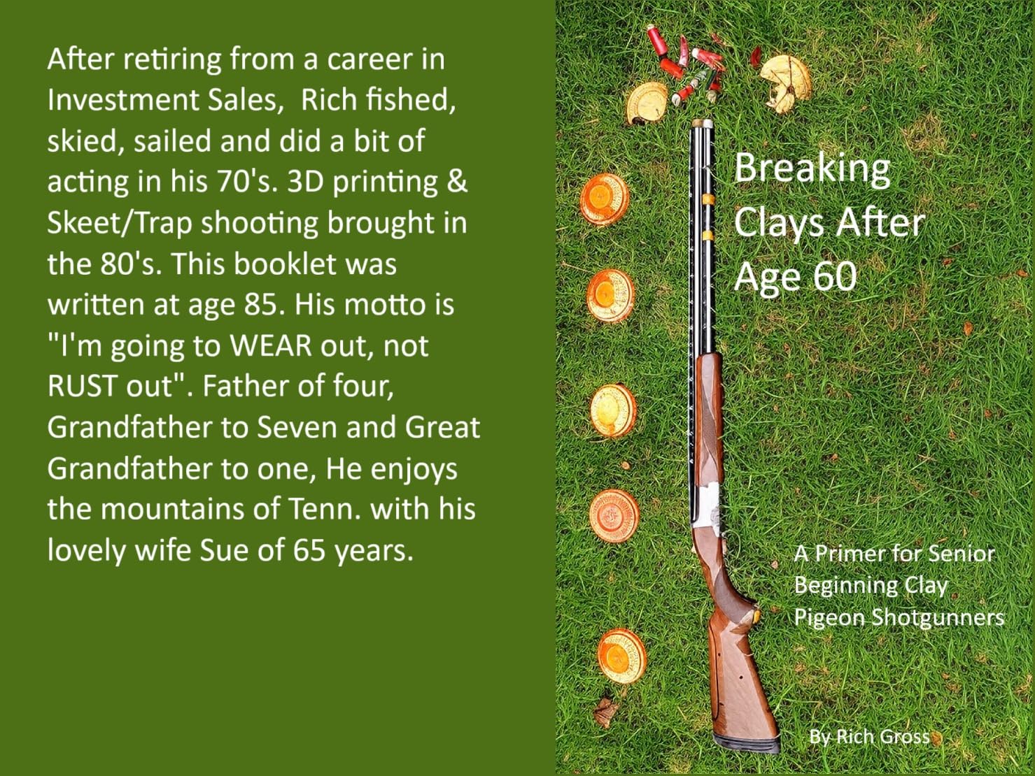 Breaking Clays After Age 60: A Primer for Senior Beginning Clay Pigeon Shotgunners (English Edition) baixar livro de graça
