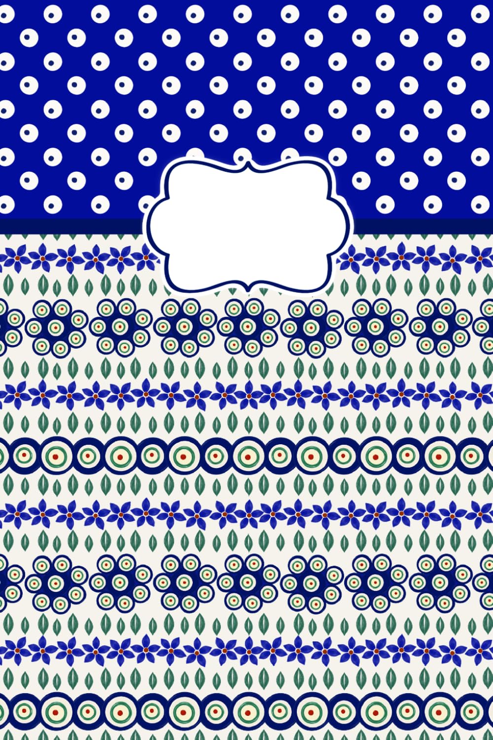 Polish Peacock Eye Pattern Notebook: 6 x 9 Lined Journal | 80 Lined Pages | PolkaDot Pottery Writing Notebook for Recipes, School, Work & Everyday Notes or Gifts baixar o livro de graça