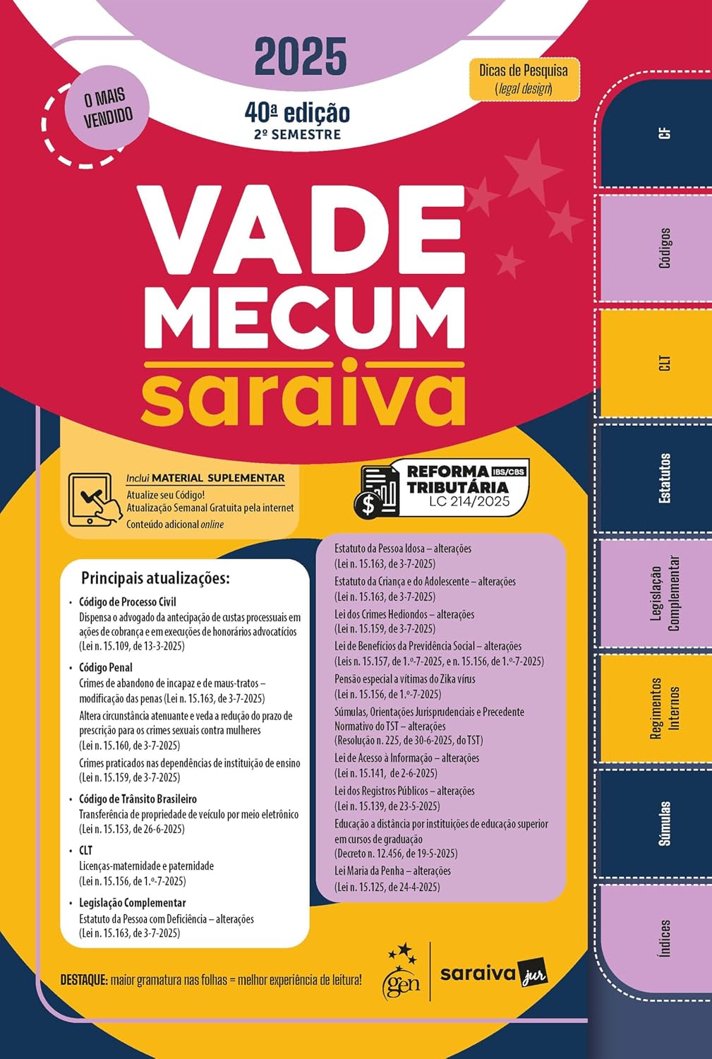capítulo por capítulo baixar Vade Mecum Saraiva Tradicional - 40ª Edição 2025