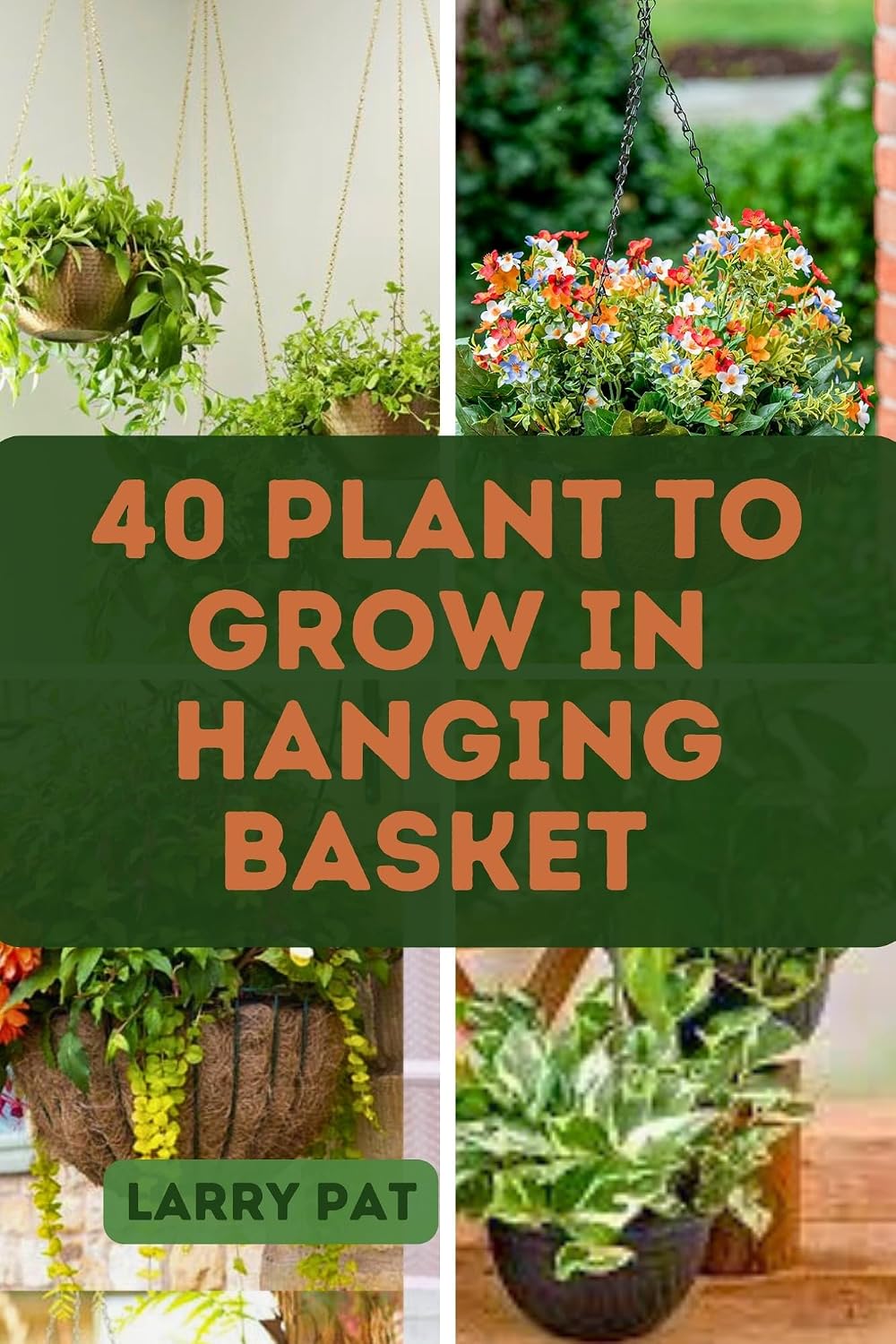 40 PLANT TO GROW IN HANGING BASKET: Container gardening for vegetables and flowers for your home garden (Larry Pat Gardening guide and tips Book 7) (English Edition) baixar livro de graça